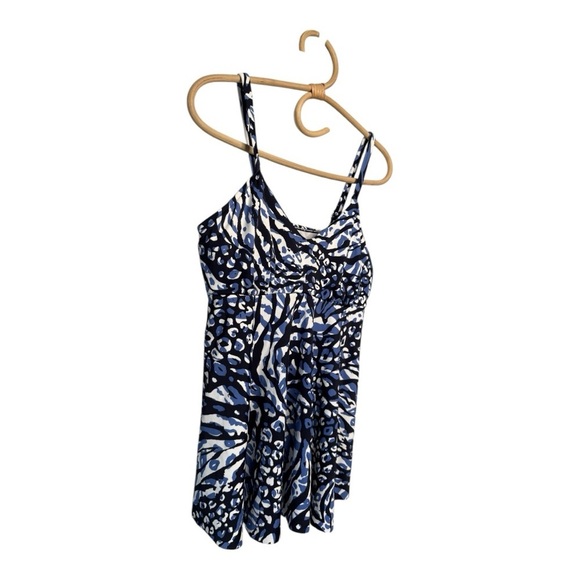 Swim Solutions Navy Animal Print Underwire Tankini Top Blue Size 8 , 12 SW230619 - Picture 9 of 14